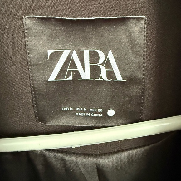 Zara Collared Short Jacket with Zip - M - Picture 9 of 9